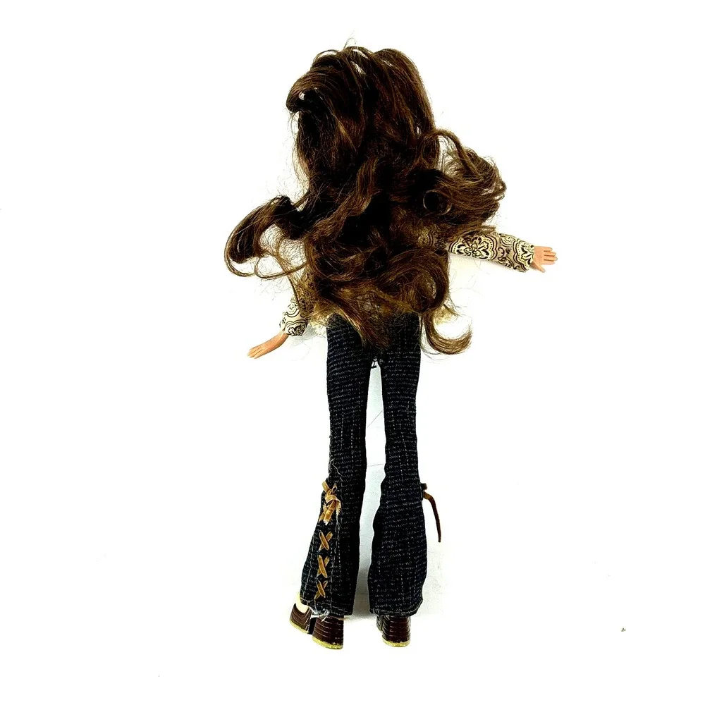 Bratz Style It Yasmin Doll First Edition Gold Denim Outfit + Brush & Top Vintage
